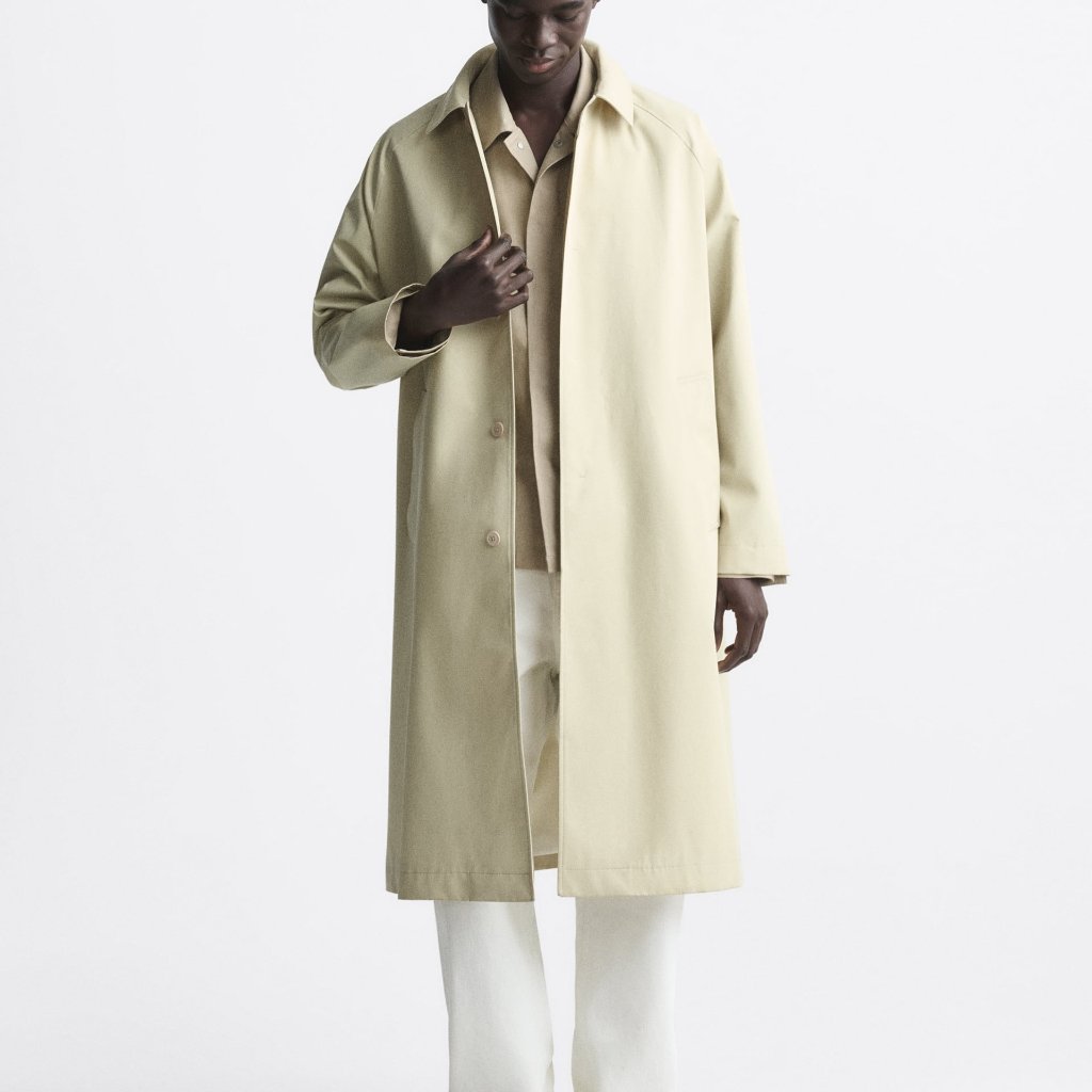 Nwot Zara Oversized Technical Trench Coat